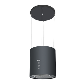 Baridi DH219 Round Island Cooker Hood 35cm - Black
