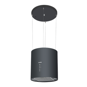 Baridi DH219 Round Island Cooker Hood 35cm - Black