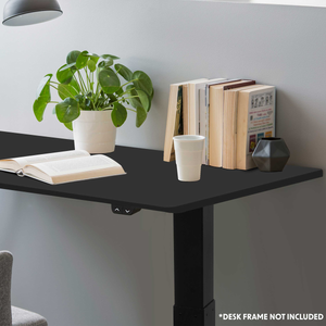 Dellonda DH21 Rectangular Desktop 1400 x 700mm - Black - additional view 4