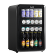 Baridi DH222 Retro Style Undercounter Drinks, Beer & Wine Fridge 70L - Black