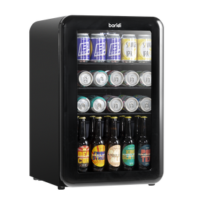 Baridi DH222 Retro Style Undercounter Drinks, Beer & Wine Fridge 70L - Black
