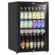 Baridi DH223 Undercounter Drinks, Beer & Wine Fridge with LED Light 115L - Black