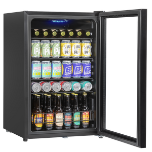 Baridi DH223 Undercounter Drinks, Beer & Wine Fridge with LED Light 115L - Black - additional view 7