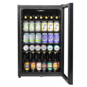 Baridi DH223 Undercounter Drinks, Beer & Wine Fridge with LED Light 115L - Black - additional view 6