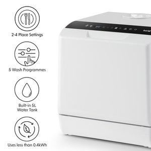 Baridi DH224A 2-4 Place Settings Mini Portable Tabletop Dishwasher, 5 Wash Functions - additional view 14