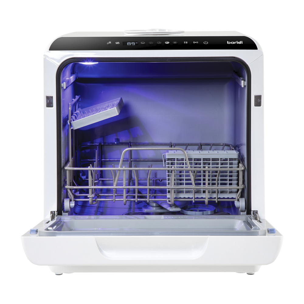 Baridi DH224A 2-4 Place Settings Mini Portable Tabletop Dishwasher, 5 Wash Functions - additional view 4