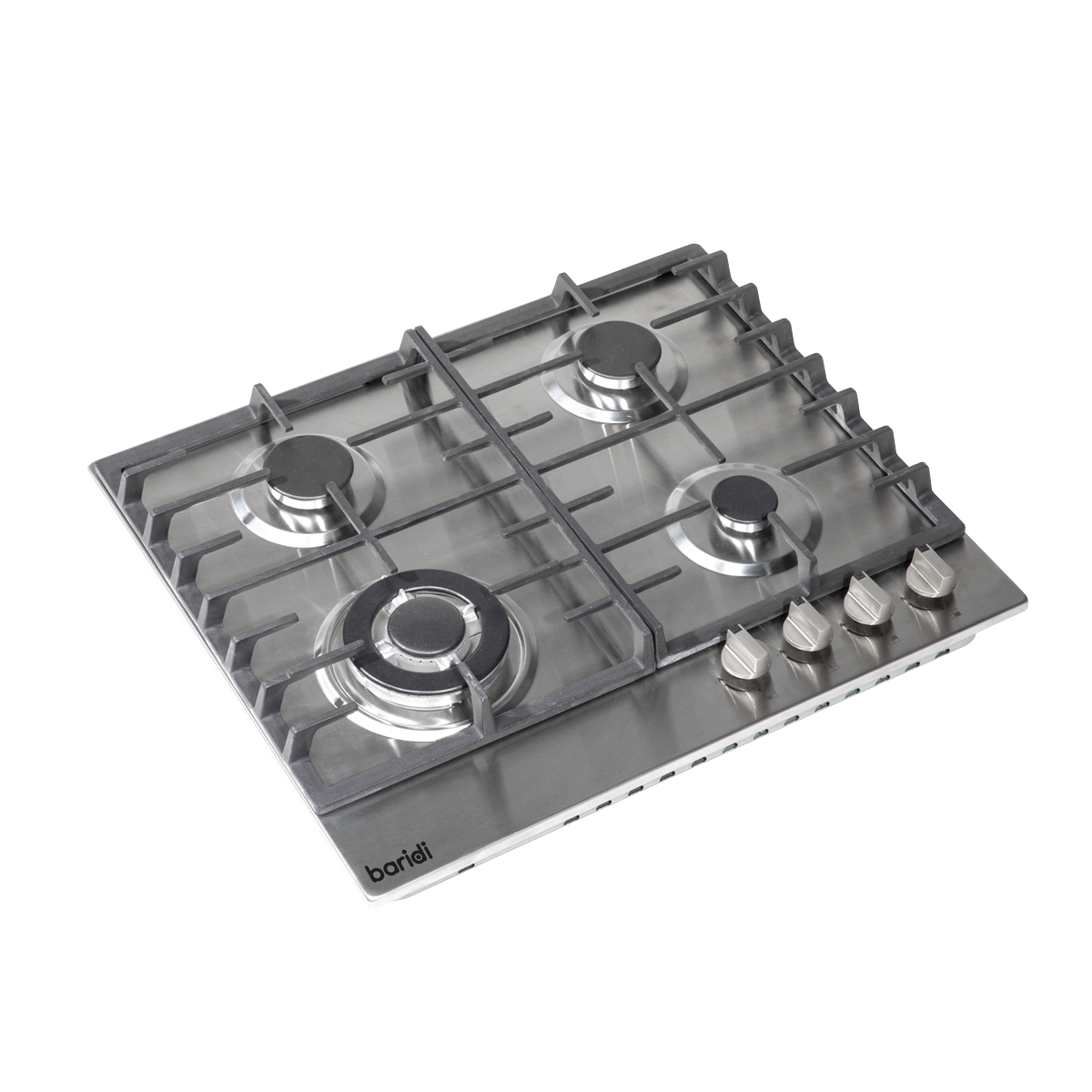 Baridi DH225 Gas Hob with 4 Cooking Zones 60cm - Stainless Steel