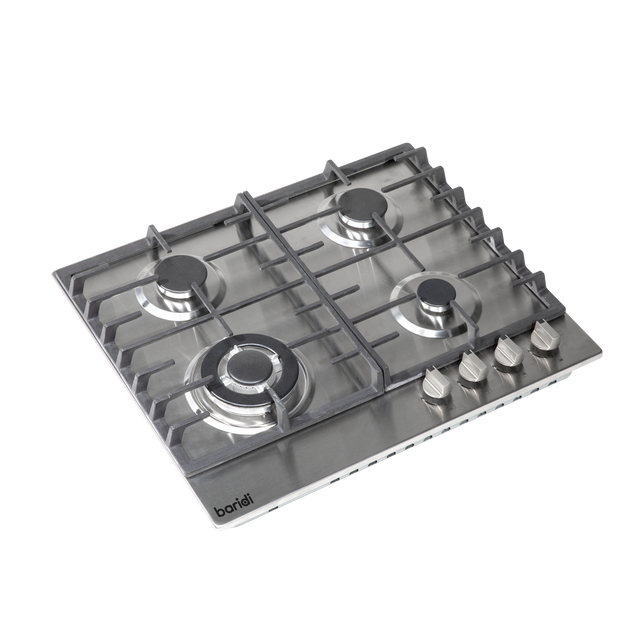 Baridi DH225 Gas Hob with 4 Cooking Zones 60cm - Stainless Steel