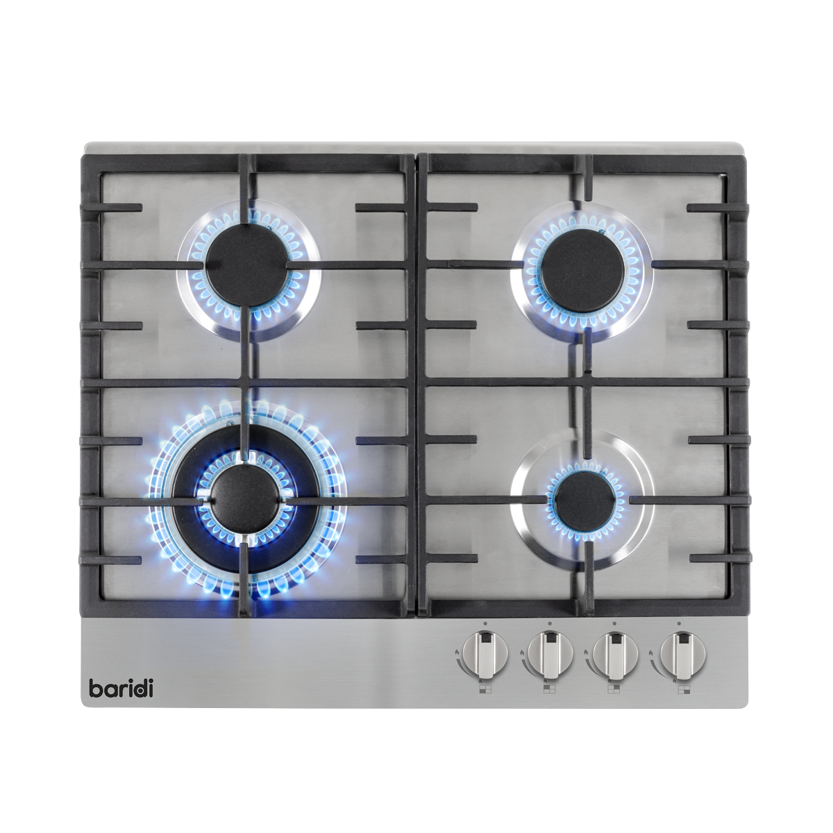 Baridi DH225 Gas Hob with 4 Cooking Zones 60cm - Stainless Steel - additional view 2