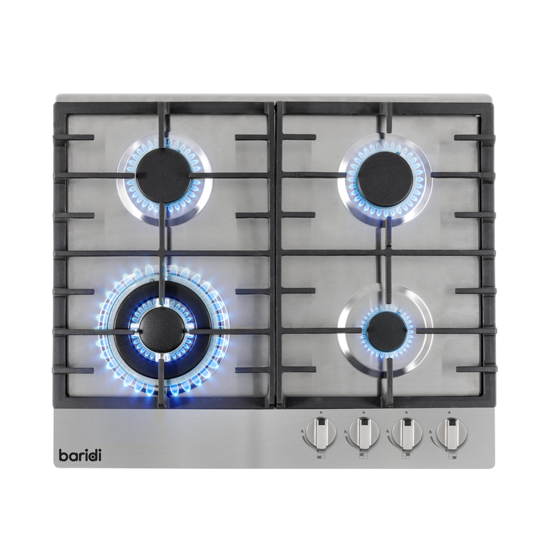 Baridi DH225 Gas Hob with 4 Cooking Zones 60cm - Stainless Steel - additional view 2