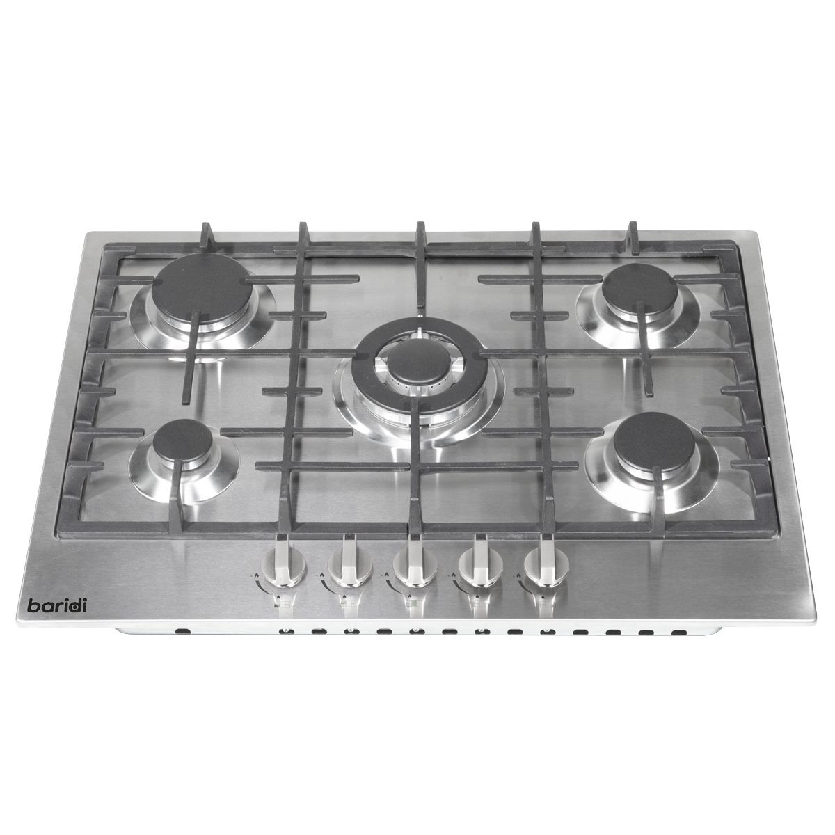 Baridi DH227 Gas Hob with 5 Cooking Zones 70cm - Stainless Steel - additional view 7