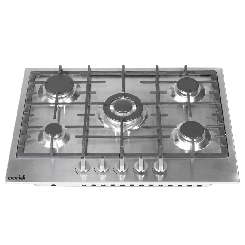 Baridi DH227 Gas Hob with 5 Cooking Zones 70cm - Stainless Steel - additional view 7