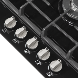 Baridi DH228 Gas Hob with 5 Cooking Zones 70cm - Black - additional view 6