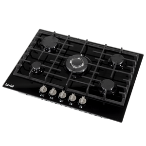 Baridi DH228 Gas Hob with 5 Cooking Zones 70cm - Black - additional view 2