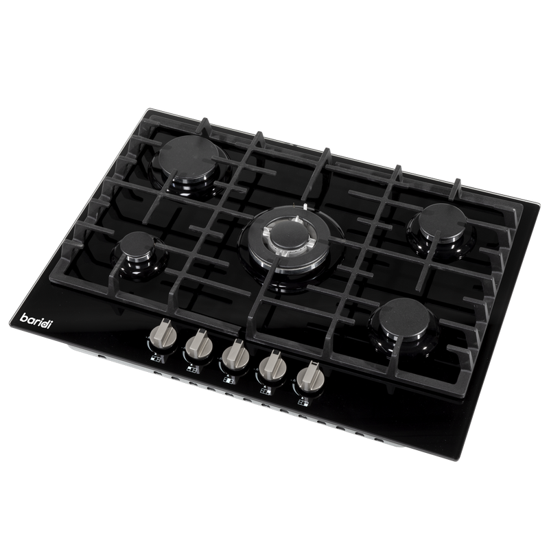Baridi DH228 Gas Hob with 5 Cooking Zones 70cm - Black - additional view 2