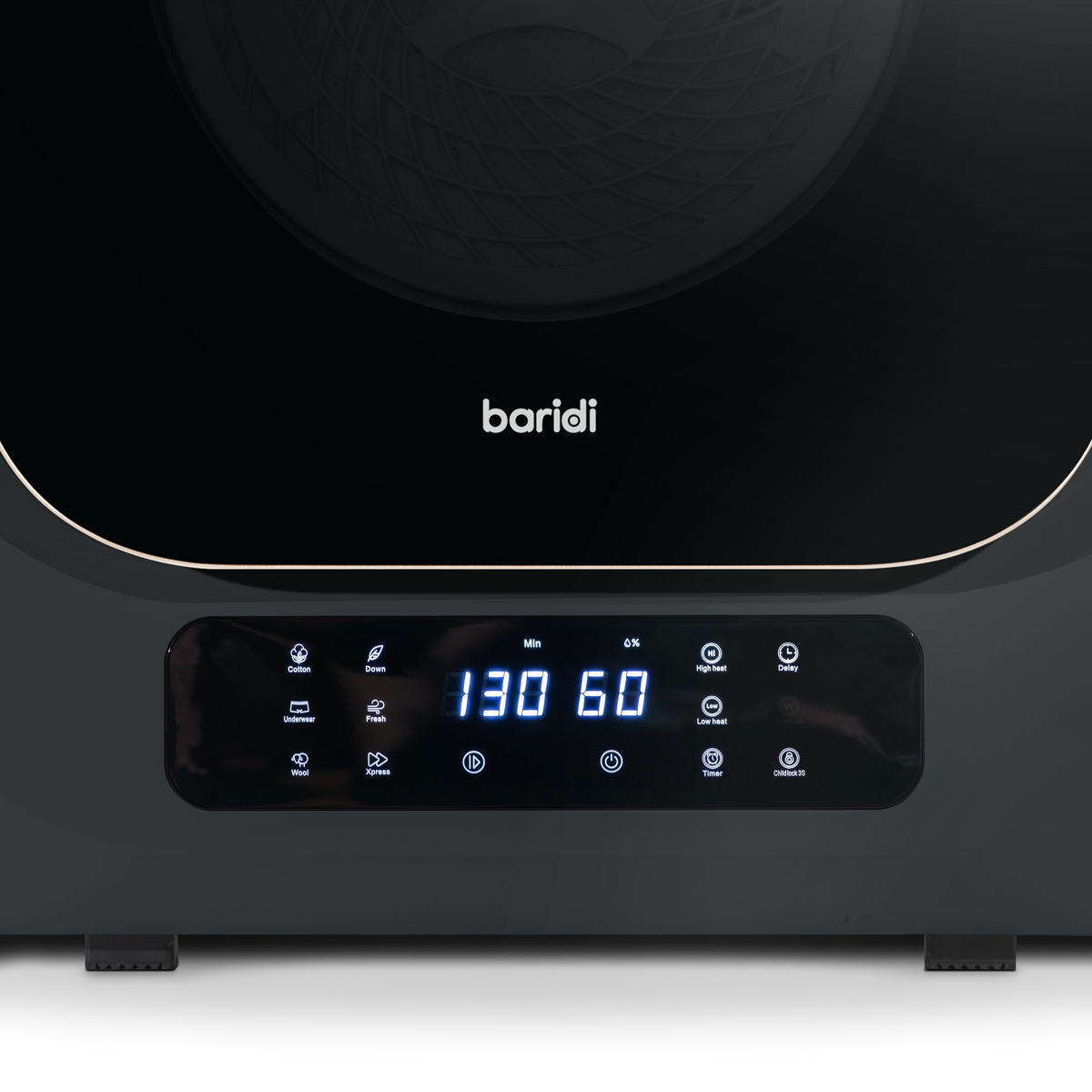 Baridi DH229 Tabletop Tumble Dryer with Digital Controls 2.5kg Capacity - Black - additional view 6