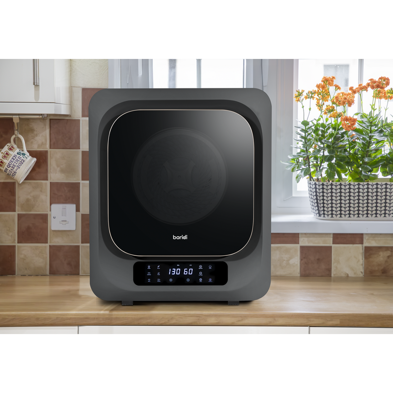 Baridi DH229 Tabletop Tumble Dryer with Digital Controls 2.5kg Capacity - Black - additional view 11