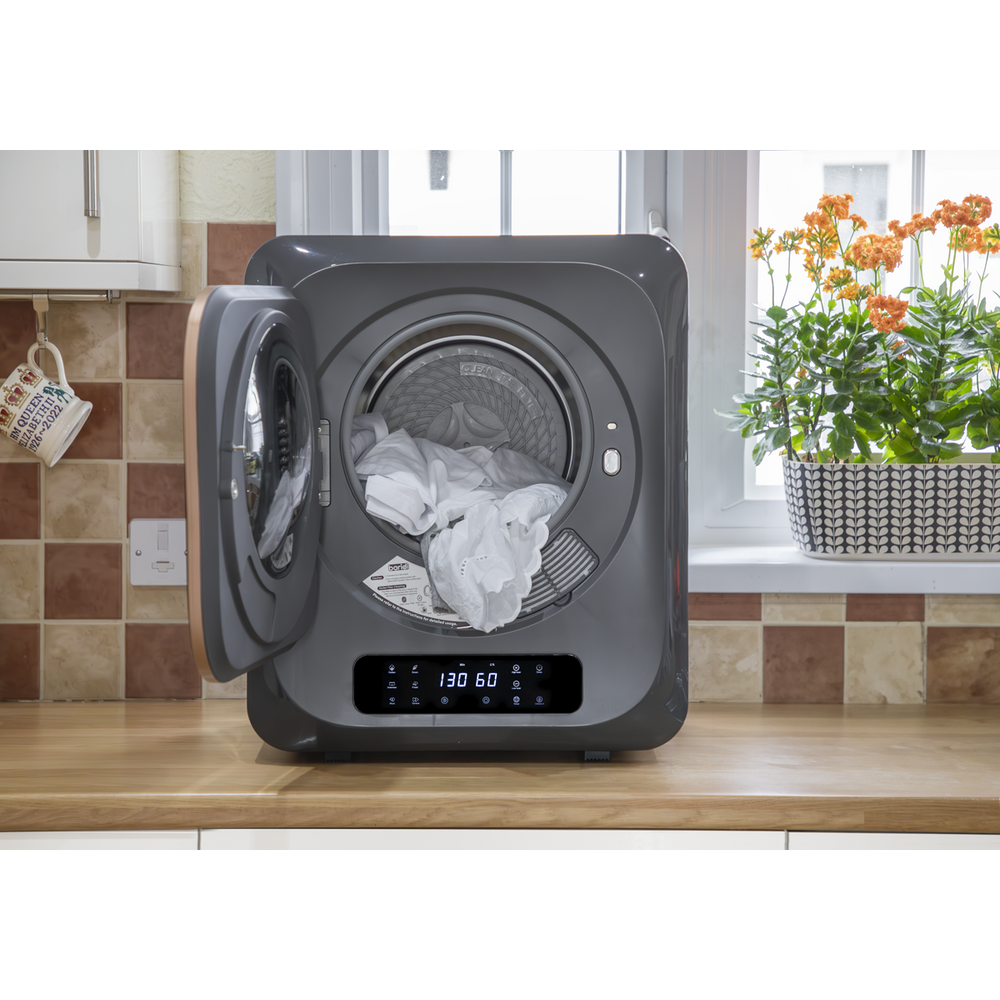 Baridi DH229 Tabletop Tumble Dryer with Digital Controls 2.5kg Capacity - Black - additional view 10