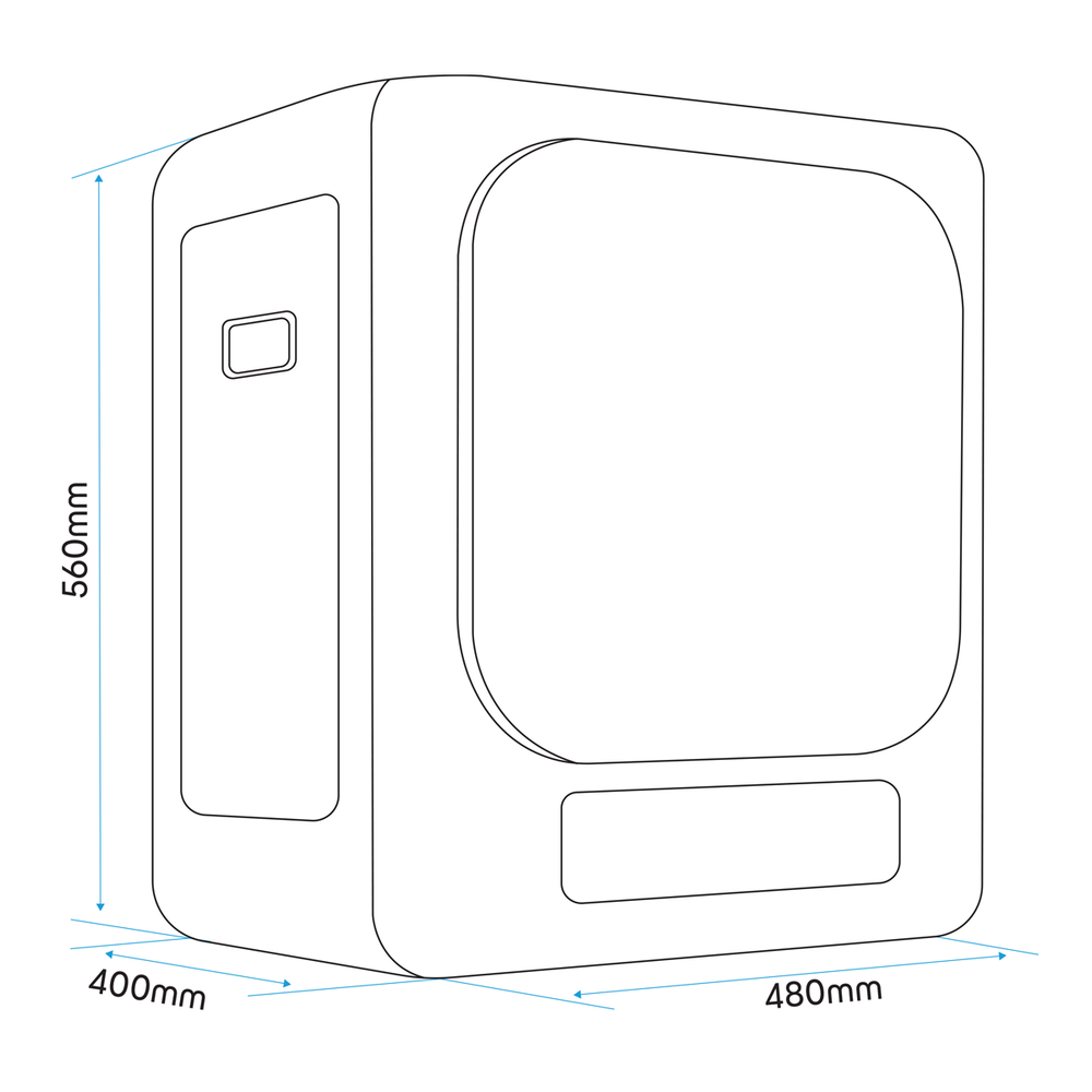 Baridi DH229 Tabletop Tumble Dryer with Digital Controls 2.5kg Capacity - Black - additional view 9