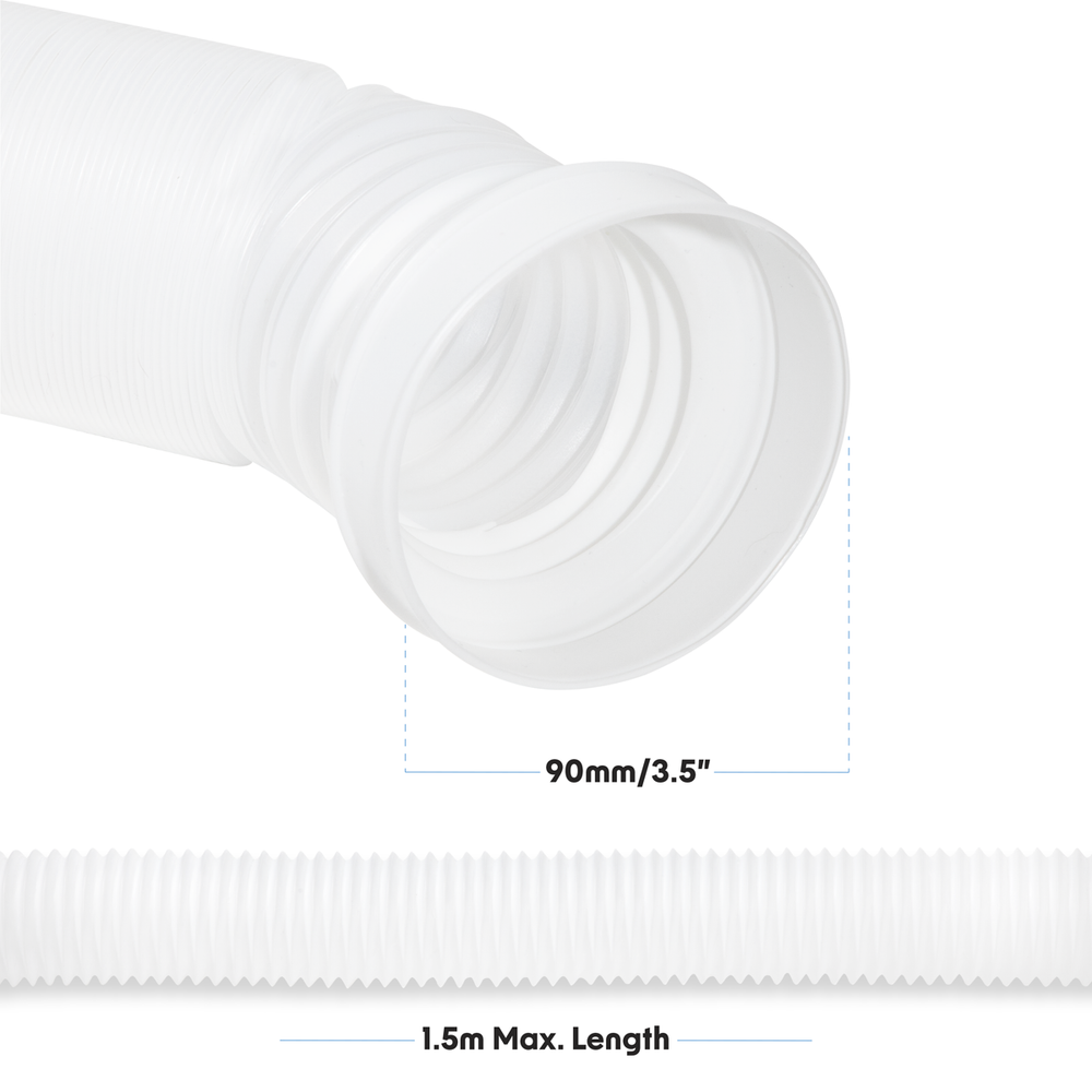 Baridi DH230 Condenser Vent Hose Pipe for Vented Tumble Dryers 1.5m x 3.5" - additional view 7