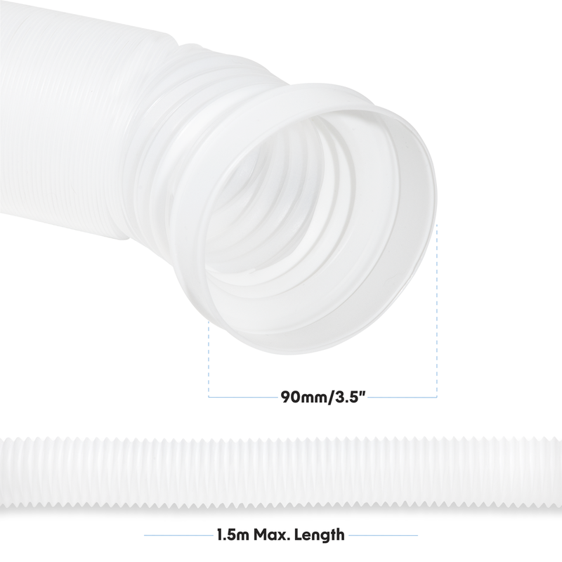 Baridi DH230 Condenser Vent Hose Pipe for Vented Tumble Dryers 1.5m x 3.5" - additional view 7