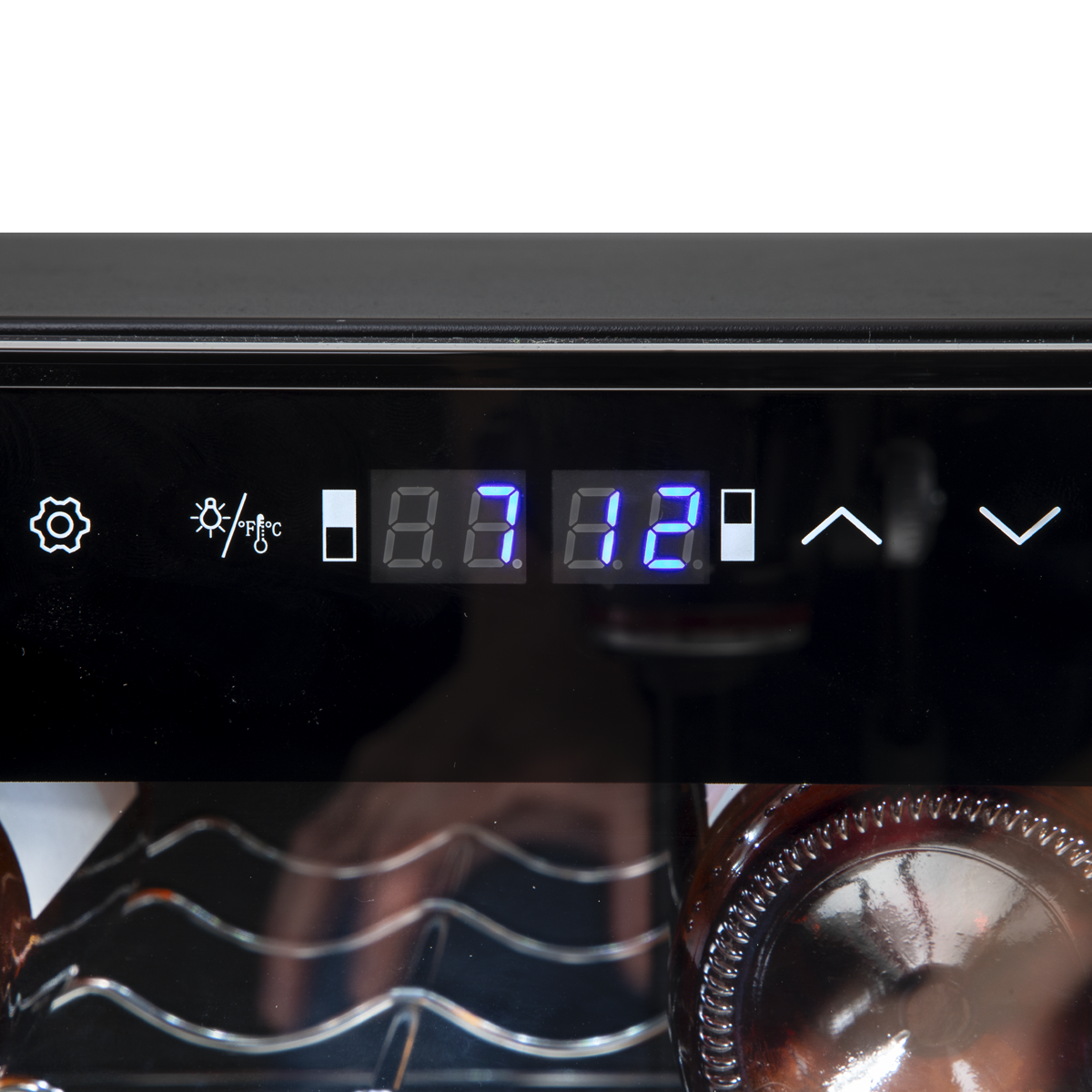 Baridi DH236 52 Bottle Dual Zone Wine Fridge with Digital Touch Screen Controls, Wire Shelves & LED - additional view 13