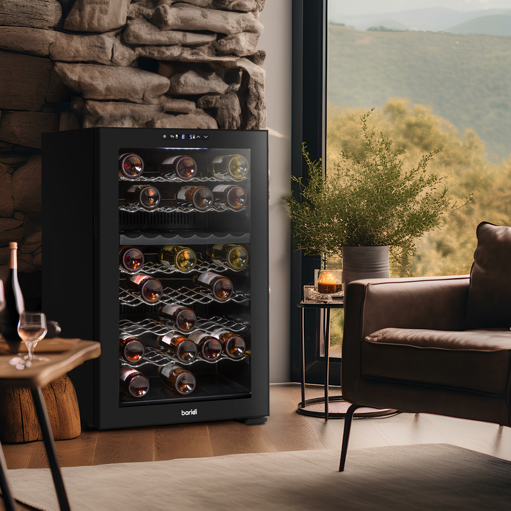Baridi DH236 52 Bottle Dual Zone Wine Fridge with Digital Touch Screen Controls, Wire Shelves & LED Light - additional view 2