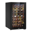 Baridi DH236 52 Bottle Dual Zone Wine Fridge with Digital Touch Screen Controls, Wire Shelves & LED Light - Black