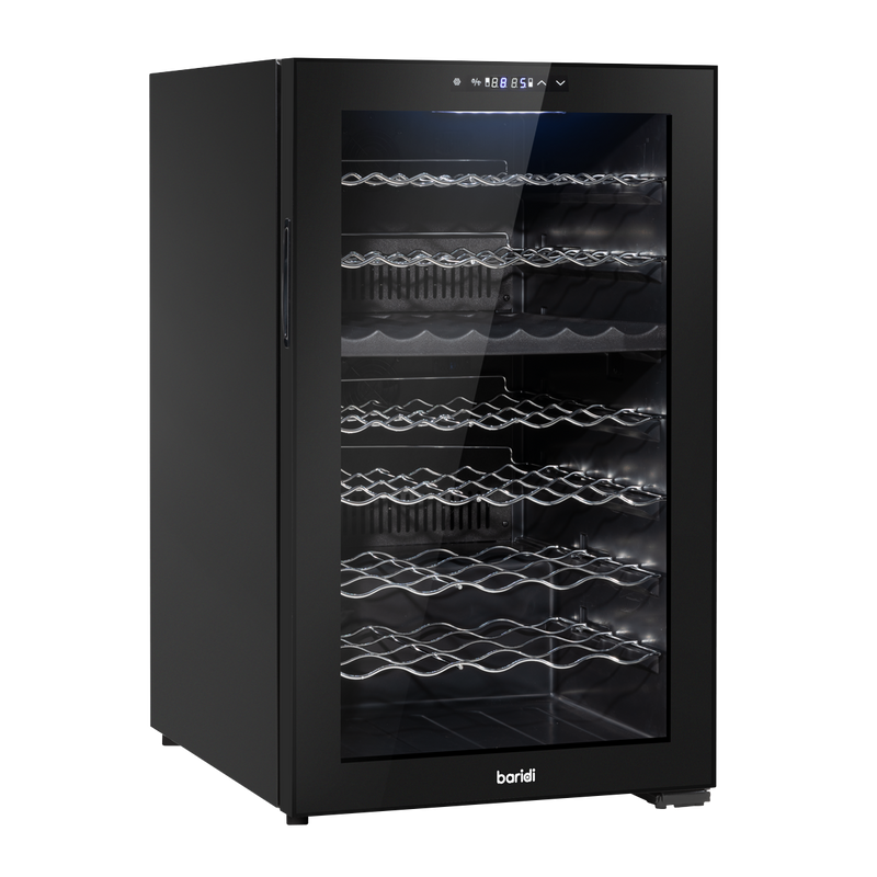 Baridi DH236 52 Bottle Dual Zone Wine Fridge with Digital Touch Screen Controls, Wire Shelves & LED Light - additional view 6