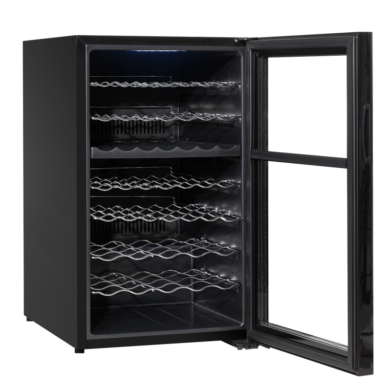 Baridi DH236 52 Bottle Dual Zone Wine Fridge with Digital Touch Screen Controls, Wire Shelves & LED Light - additional view 7