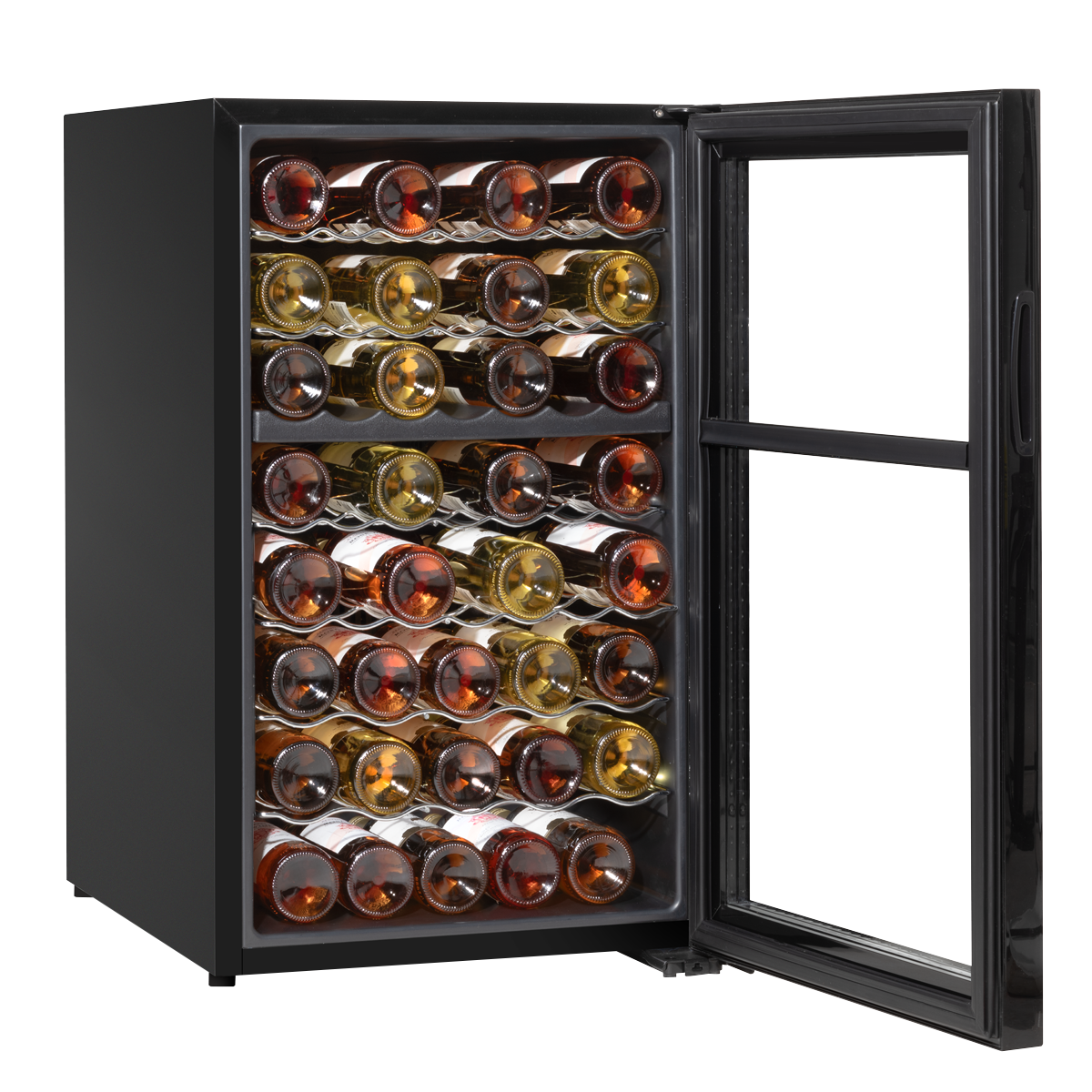 Baridi DH236 52 Bottle Dual Zone Wine Fridge with Digital Touch Screen Controls, Wire Shelves & LED - additional view 12