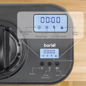 Baridi DH238 Automatic Churning Ice Cream Machine 1L Capacity - Black - additional view 7