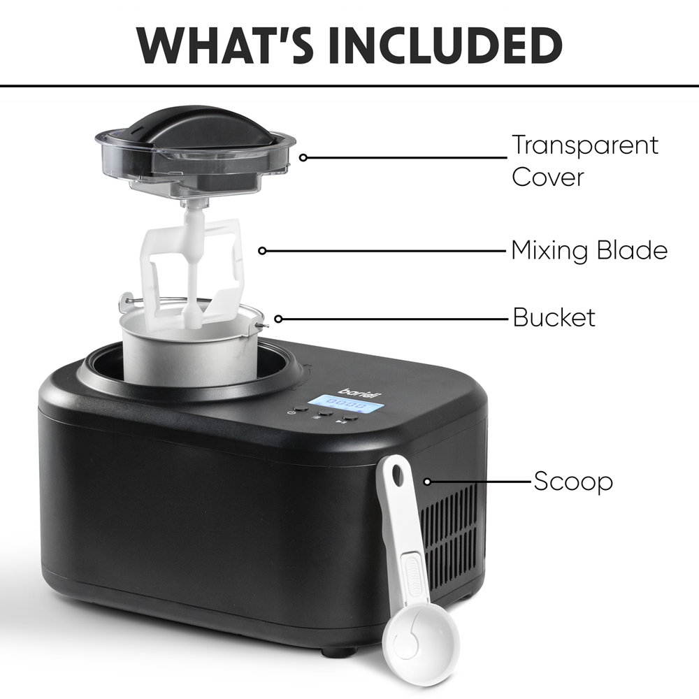 Baridi DH238 Automatic Churning Ice Cream Machine 1L Capacity - Black - additional view 17