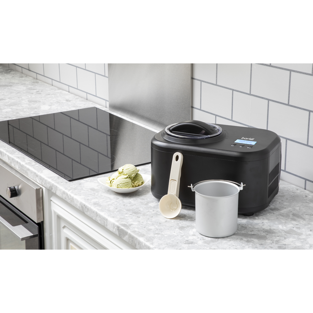 Baridi DH238 Automatic Churning Ice Cream Machine 1L Capacity - Black - additional view 3