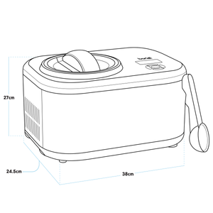 Baridi DH240 Automatic Churning Ice Cream Machine 1.5L - Black - additional view 6