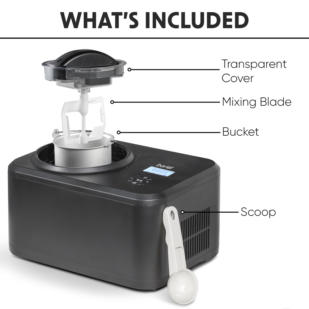 Baridi DH240 Automatic Churning Ice Cream Machine 1.5L - Black - additional view 4