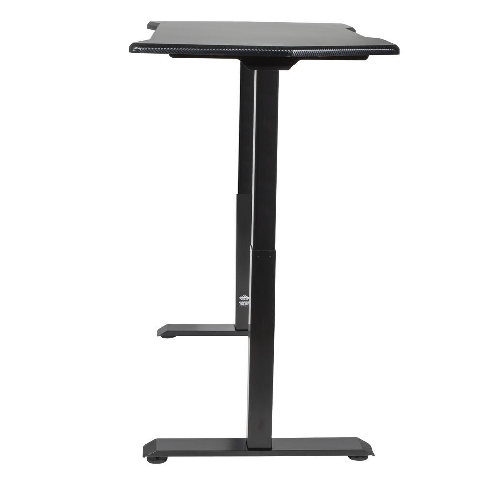 Dellonda DH241 Carbon Fibre Effect Electric Height Adjustable Standing Desk, 1400 x 700mm Dual Motor - additional view 3