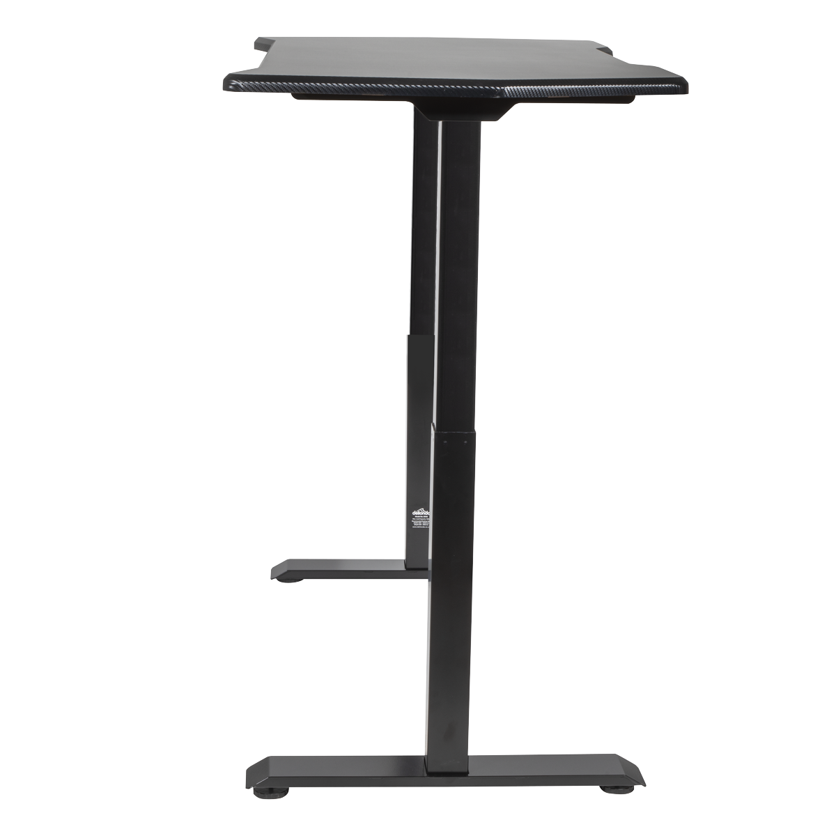 Dellonda DH241 Carbon Fibre Effect Electric Height Adjustable Standing Desk, 1400 x 700mm Dual Motor - additional view 3