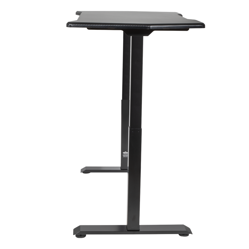 Dellonda DH241 Carbon Fibre Effect Electric Height Adjustable Standing Desk, 1400 x 700mm Dual Motor - additional view 3