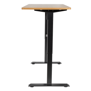 Dellonda DH242 Single Motor Ultra-Quiet Adjustable-Height Electric Sit/Stand Desk - Oak Desktop - additional view 3