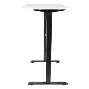Dellonda DH244 White Electric Height Adjustable Standing Desk with Memory, Quiet, 1400x700mm - additional view 4