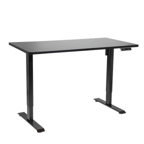 Dellonda DH245 Black Electric Height Adjustable Standing Desk with Memory, Quiet, 1400x700mm