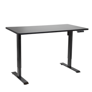 Dellonda DH245 Black Electric Height Adjustable Standing Desk with Memory, Quiet, 1400x700mm
