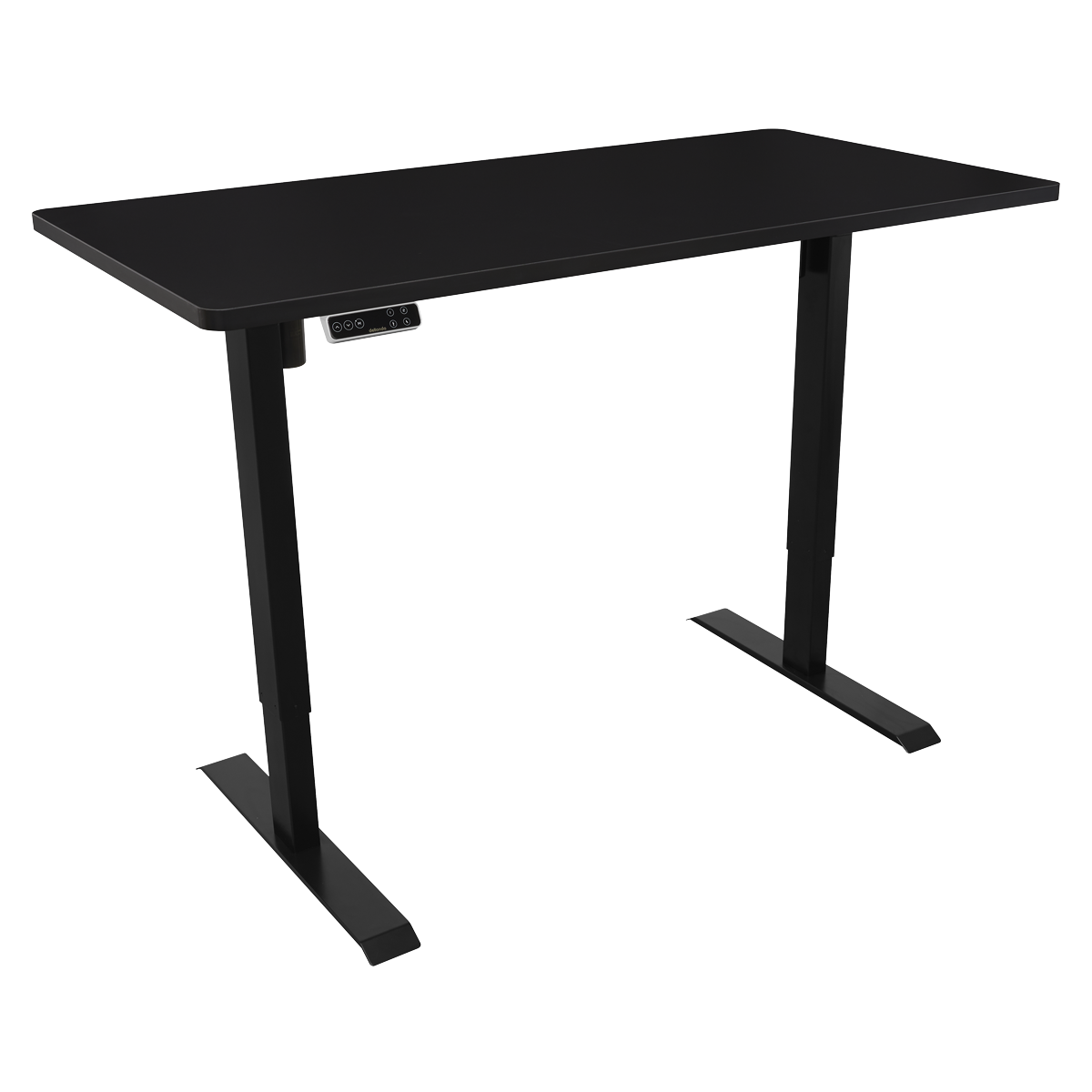 Dellonda DH245 Black Electric Height Adjustable Standing Desk with Memory, Quiet, 1400x700mm - additional view 2