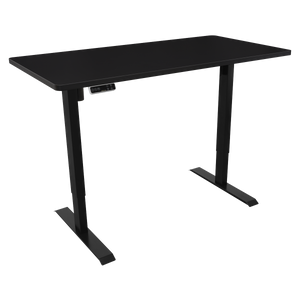 Dellonda DH245 Black Electric Height Adjustable Standing Desk with Memory, Quiet, 1400x700mm - additional view 2