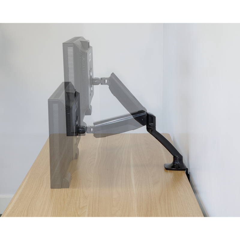 Dellonda DH24 Adjustable Single Monitor Arm with 360° Rotation - Black - additional view 4