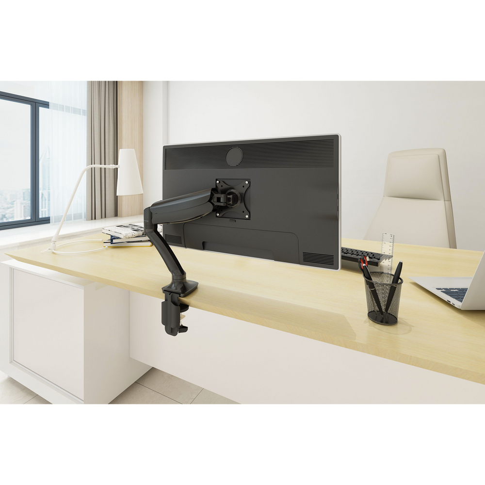 Dellonda DH24 Adjustable Single Monitor Arm with 360° Rotation - Black - additional view 5