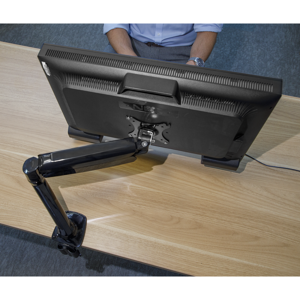 Dellonda DH24 Adjustable Single Monitor Arm with 360° Rotation - Black - additional view 8