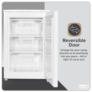 Baridi DH250 55cm Undercounter Freezer with Adjustable Thermostat 85L - White - additional view 7