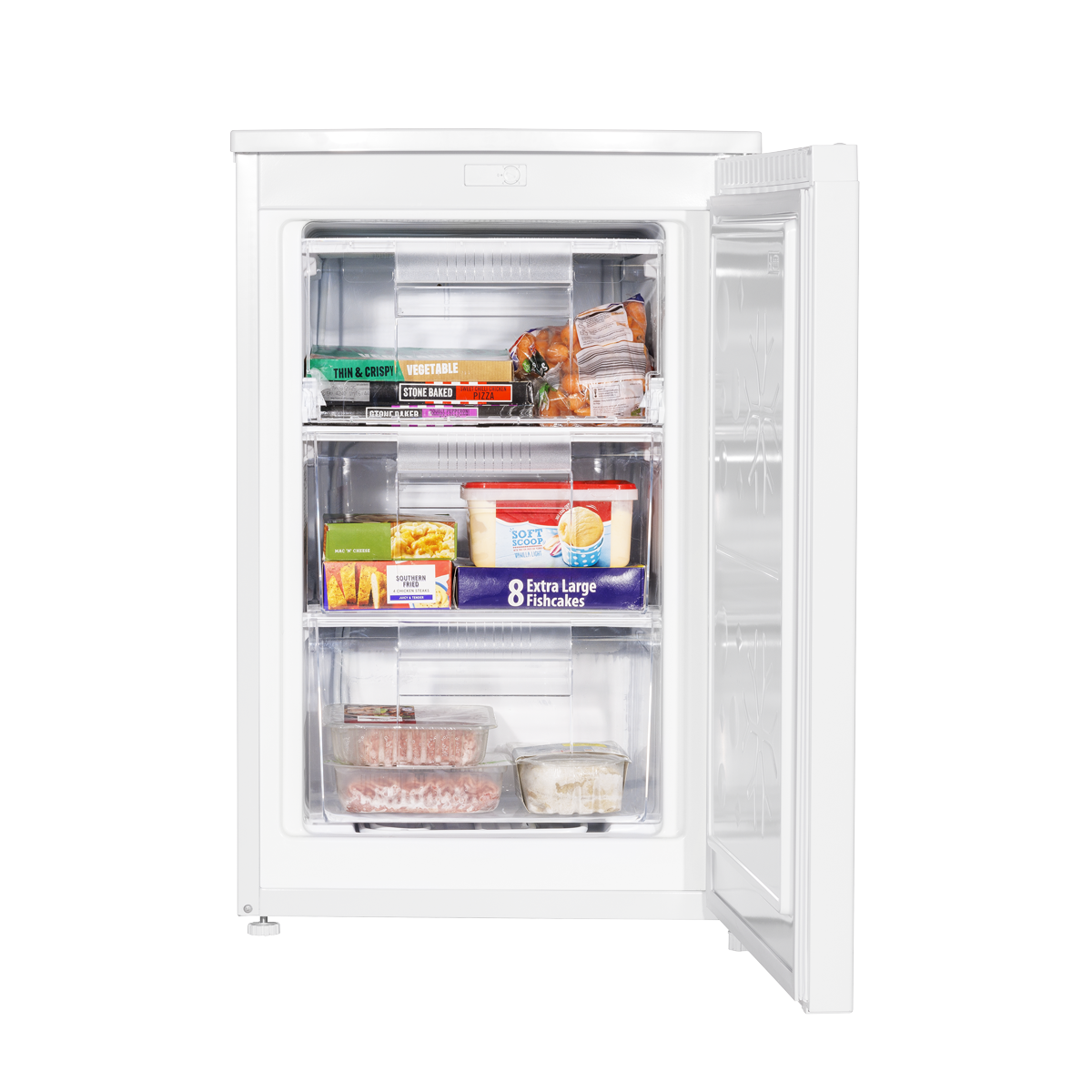 Baridi DH250 55cm Undercounter Freezer with Adjustable Thermostat 85L - White - additional view 14